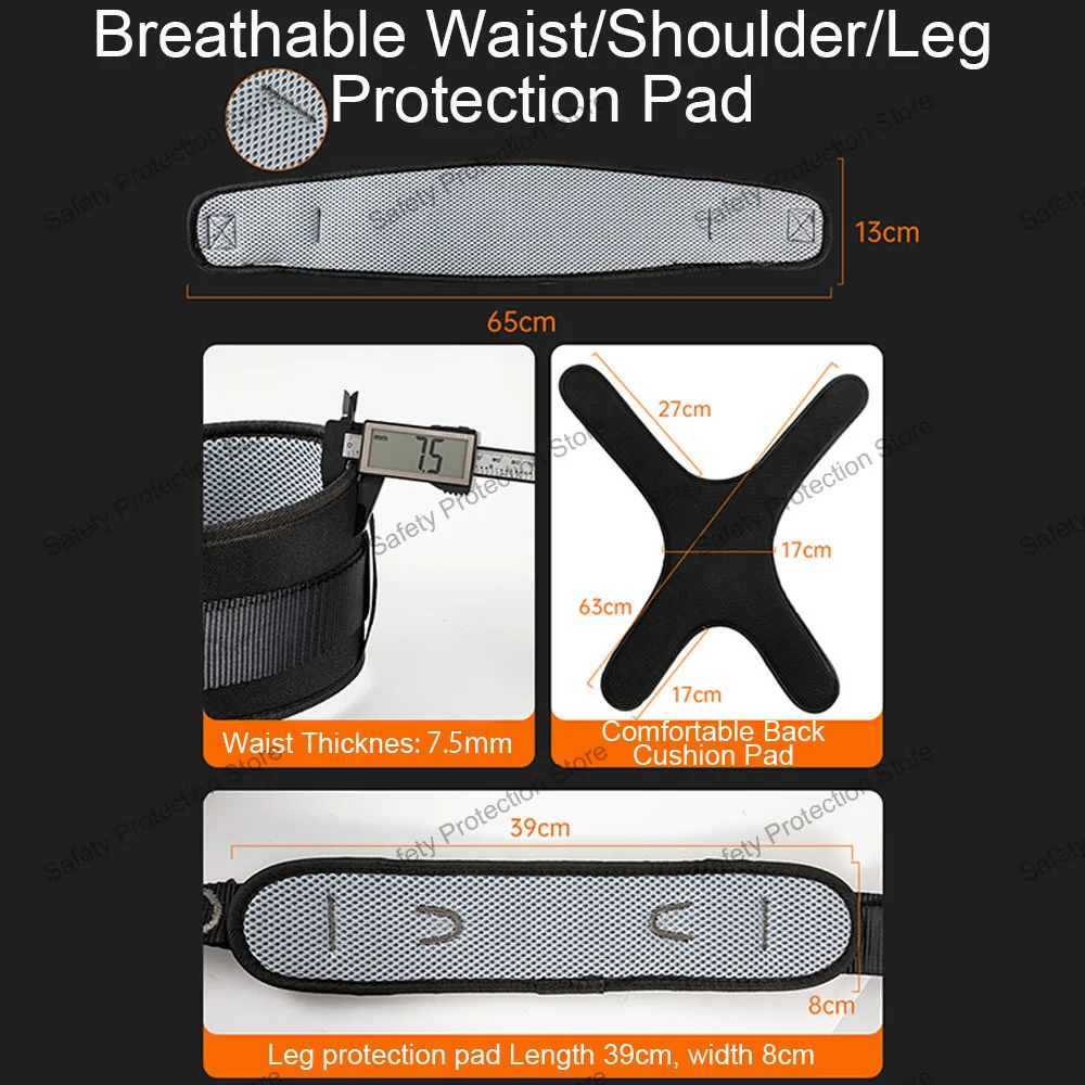 Five Point High-altitude Work Safety Harness Full Body Safety Belt Outdoor Climbing Training Construction Protection Equipment