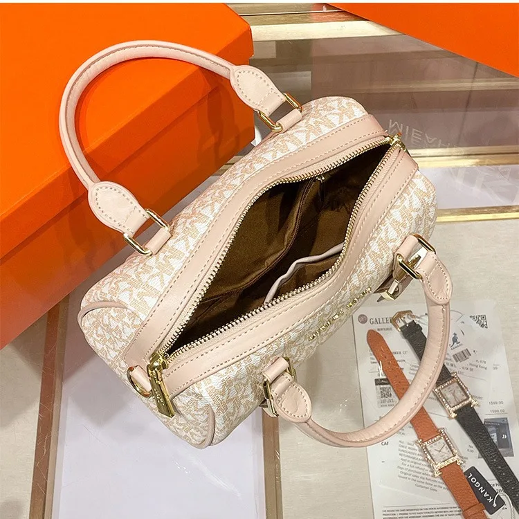 Printing Boston Pillow Bag Women\'s Shoulder Bag Genuine Leather Crossbody Bag Large Capacity luxury designer handbag