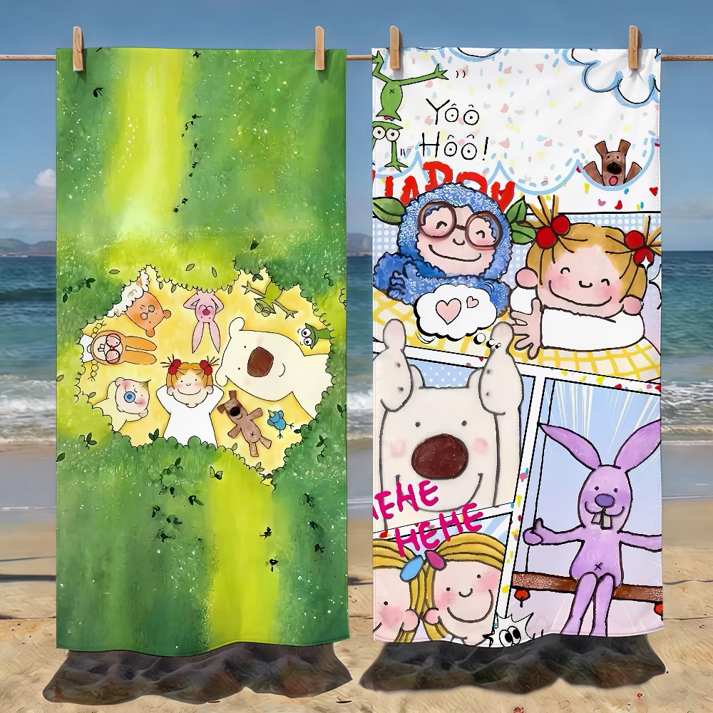 Cartoon Coco Chan Towel Soft Pool Gift For Travel Gym Shower Camping Quick Dry Sports Beach Towels