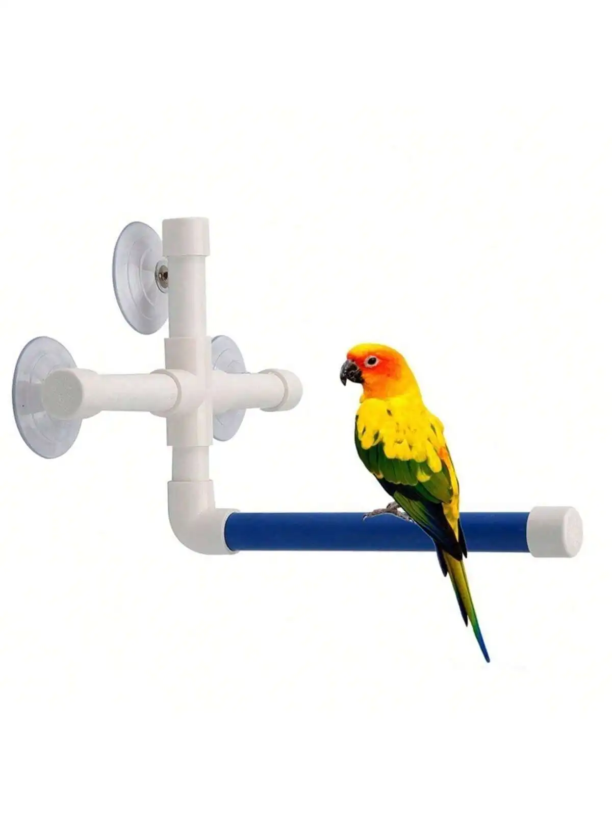 1pc Bird Parrot Stand Perch Shower Perch Standing Toy Portable Suction Cup Parrot Bath Stands Suppllies Holder Platform Parakeet