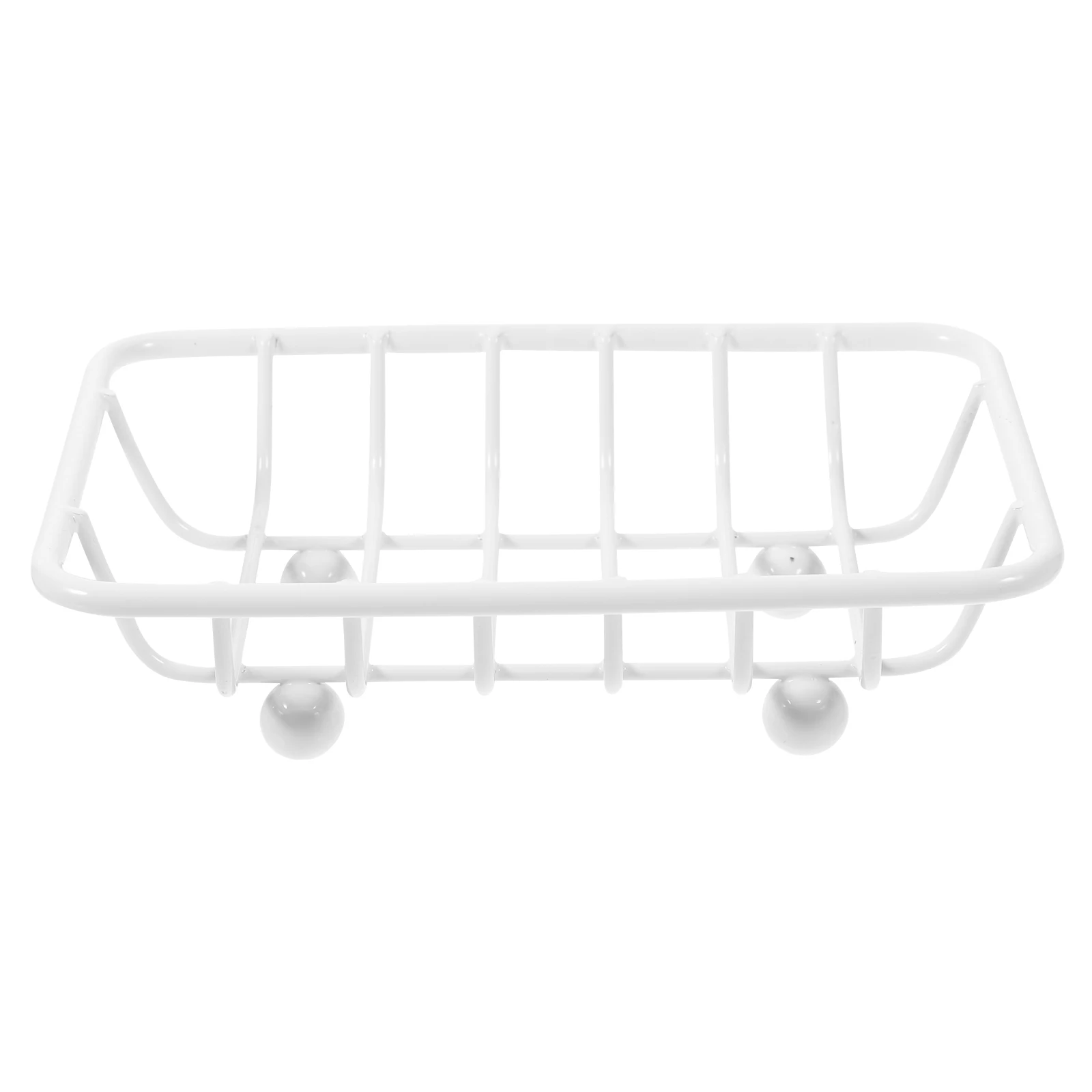 

Soap Holder Rack for Bathroom Shower Wrought Iron Sink Draining Soapdish Wire Metal Bar Soap Holder Non Slip Edge Safe