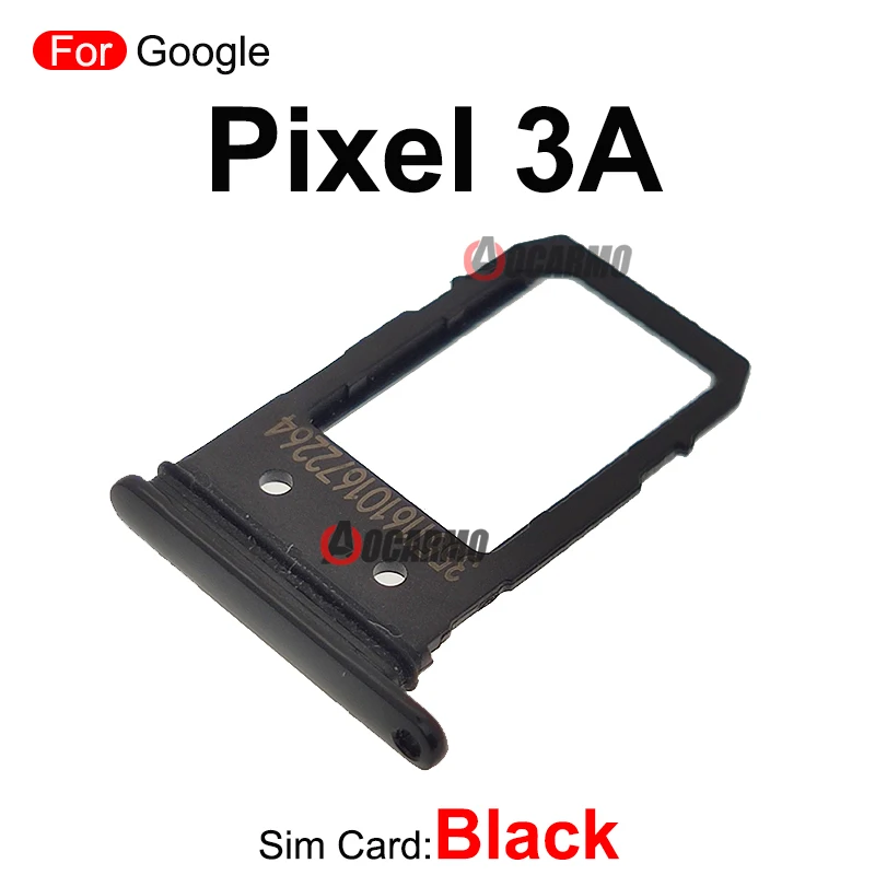 Black Purple White SIM Card Tray Slot For Google Pixel 3 3A XL 3XL 3axl Replacement Parts