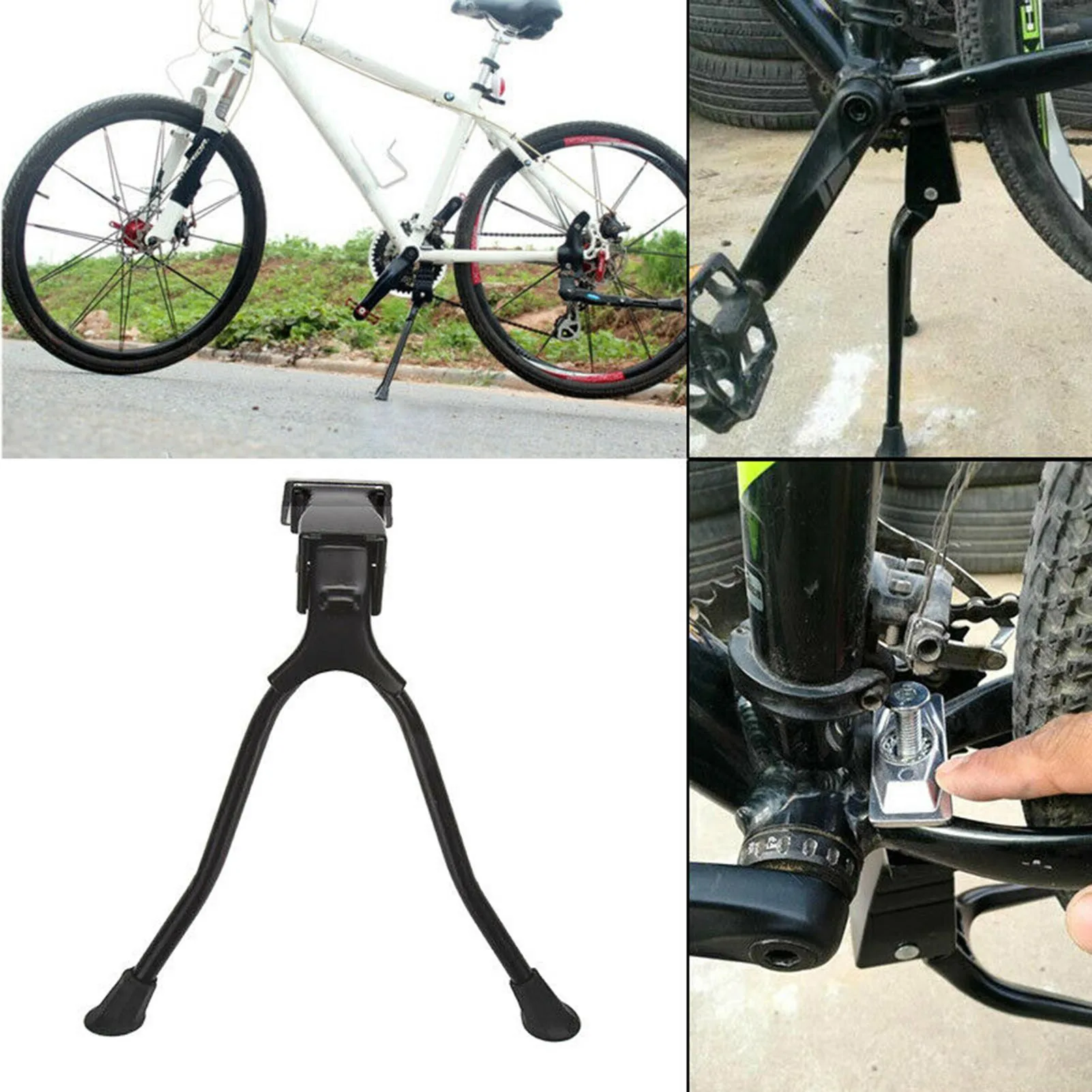 Mountain Bike Kickstand Double Leg Center Mount Kickstand for Mountain Bicycle Accessories