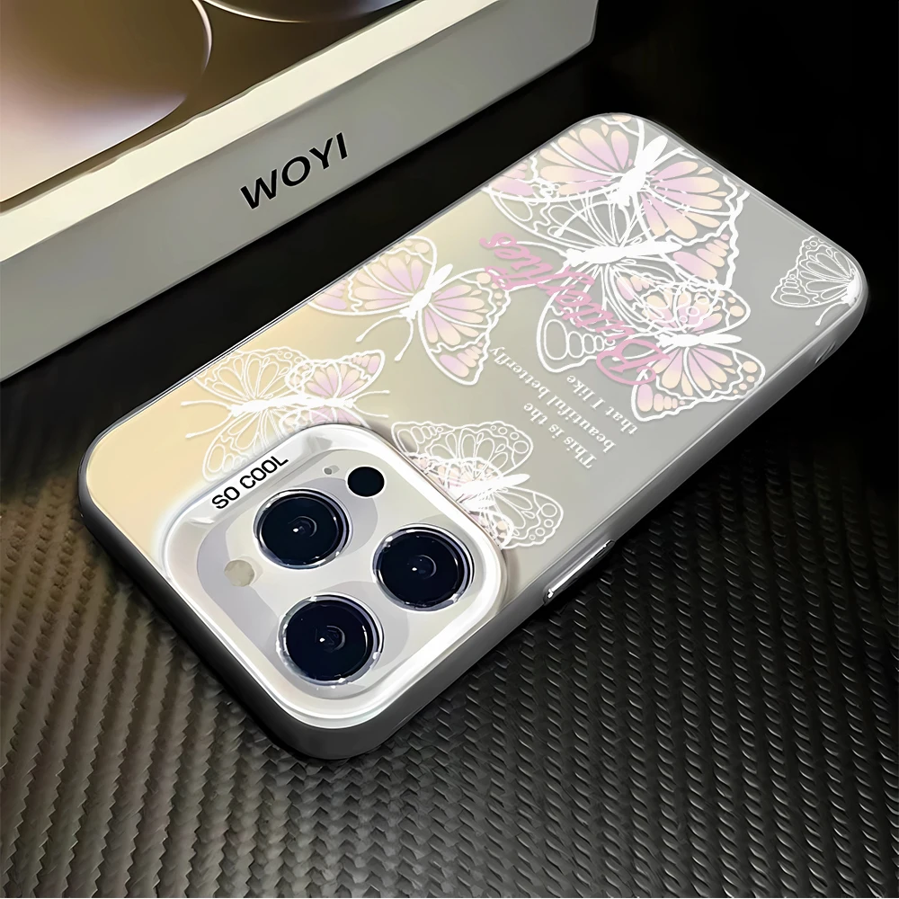 

Butterfly Creative Elegant Phone Case for iPhone 17 Pro Max 16 E 15 14 Plus 13 12 11 Protective Cover