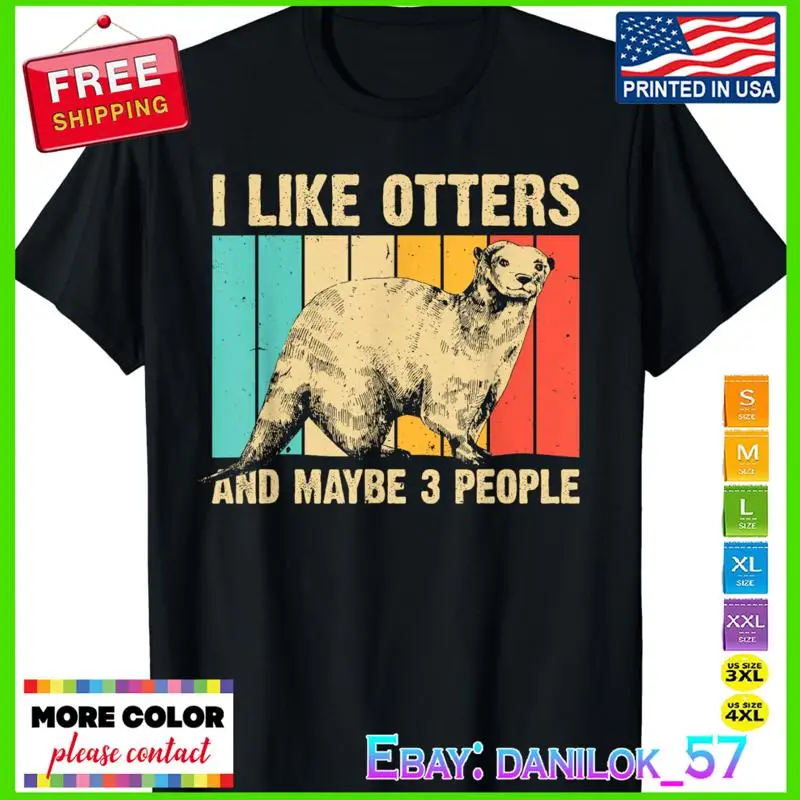 

Крутой дизайн выдры для детей, винтажная футболка для любителей моря