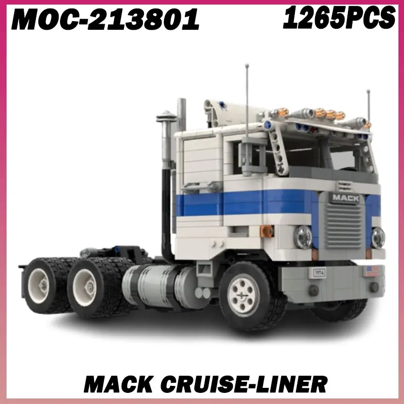 

1265PCS MOC-213801 MACK Cruise-liner City Highway Rig UCS Semi Truck Building Block Model Boy Christmas Building Blocks