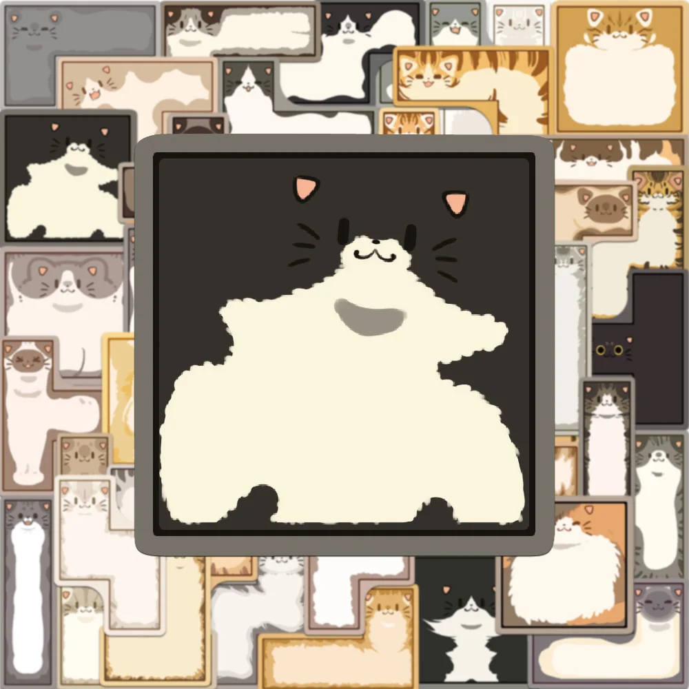 50 pçs dos desenhos animados engraçado gato tetris adesivo criativo diversão colagem diy caso de telefone scrapbook bagagem notebook adesivos
