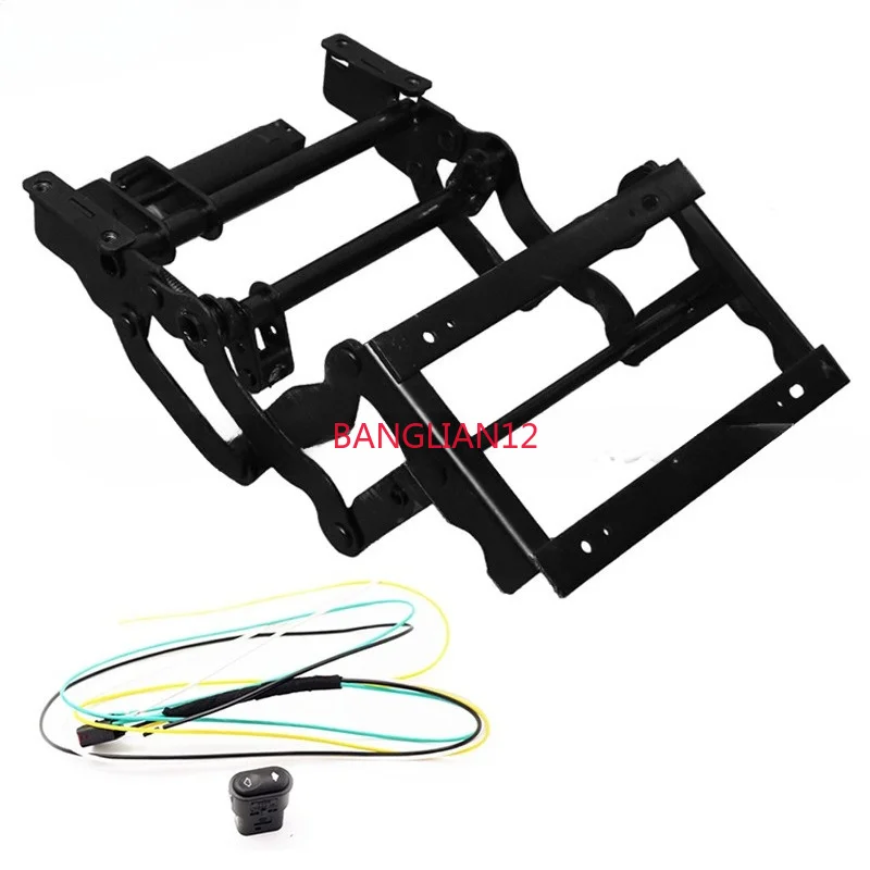

Car seat electric leg rest adjuster, leg rest frame foot assembly modified to leg electric adjustment
