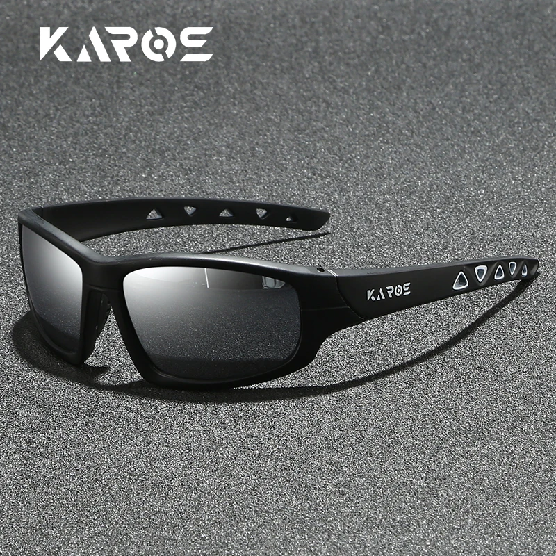 Karos Polarisierte Sonnenbrille, klassische Herren- und Damen-Outdoor-Sport, Fahren, Wandern, Reisen, Strandbrille, UV400-Schutz, modische Brillen