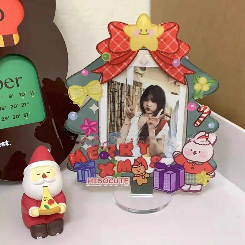 Arylic Photocard Holder 3 Inch Kawaii Photo Frame Picture Protector Card Case Idol Star Photo Binders Photo Packaging Supplies