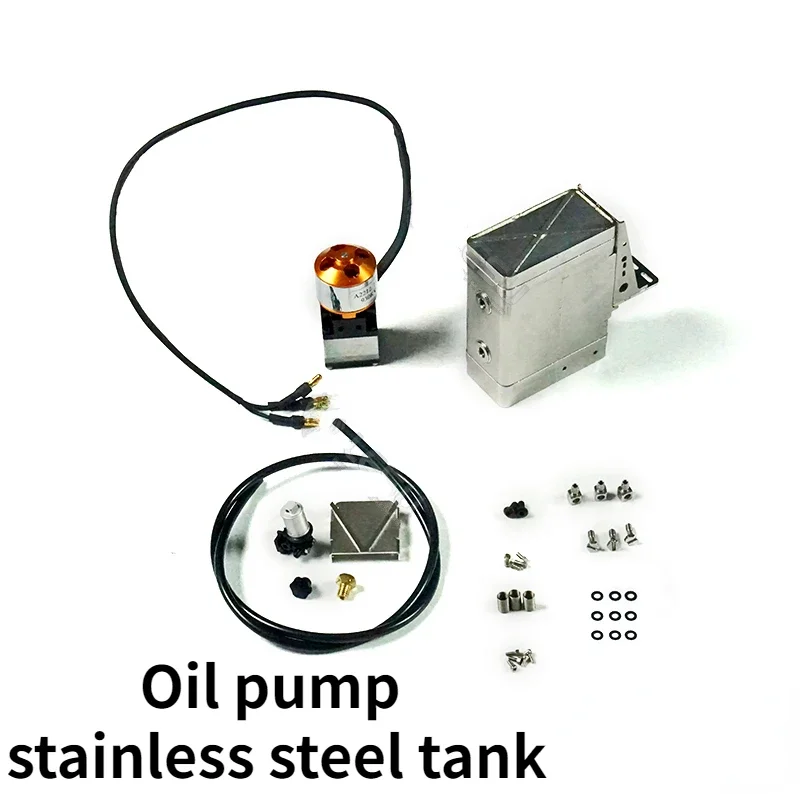 

1/14 Tamiya Truck Model Toy Y-1522 Oil Pump Stainless Steel Fuel Tank Integrated Modified Car Accessories