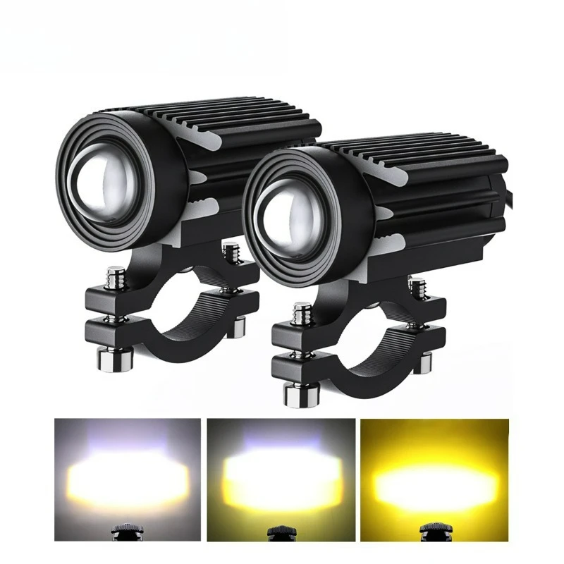 

Новые светодиодные противотуманные фары, вспомогательный прожектор 6000k/3000k, супер яркие мини-светодиодные фары для вождения, 2 шт., фара для мотоцикла