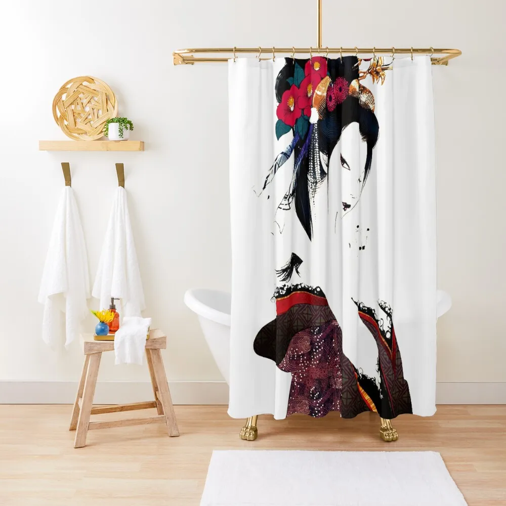 

Beautiful Japanese Geisha Shower Curtain Shower Set Bathroom And Shower Products Luxury Bathroom Anime Bathroom Curtain