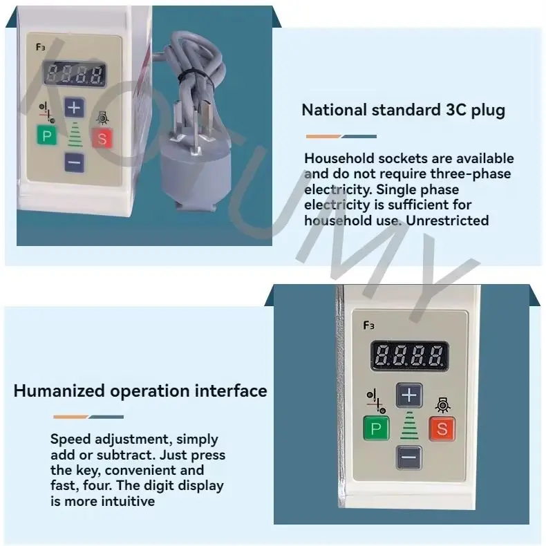 Brushless Magnet Motor 220V 550W AC Servo Motor Flatbed Double Needle Machine Edge Cutting