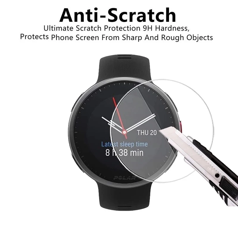 Tempered Glass Film For Polar Vantage M2 M Grit X V2 V Unite Ignite 2 Screen Protector Watch Protective Hard HD Screen Film