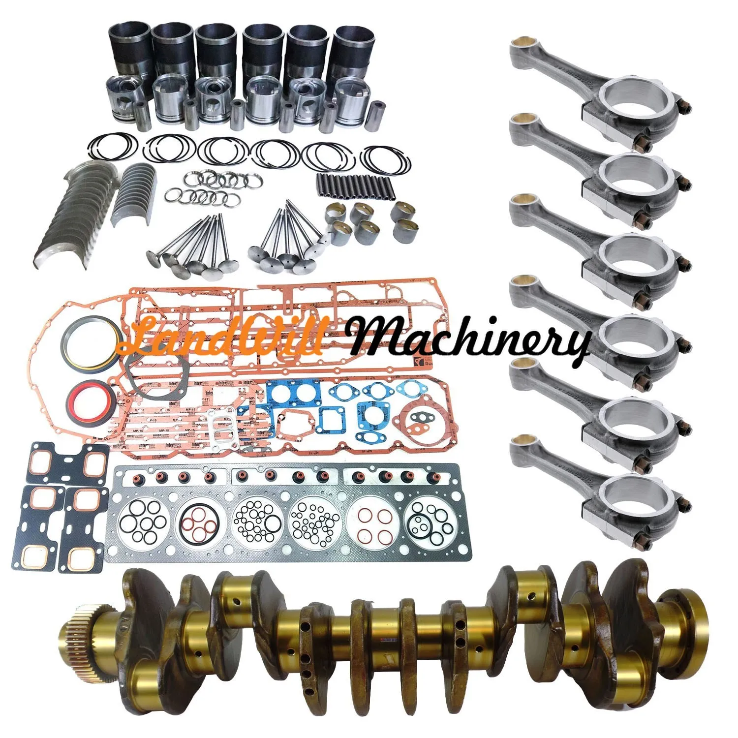 Overhaul Rebuild Kit + Connecting Rod + Crankshaft Fits Caterpillar 3116 Engine