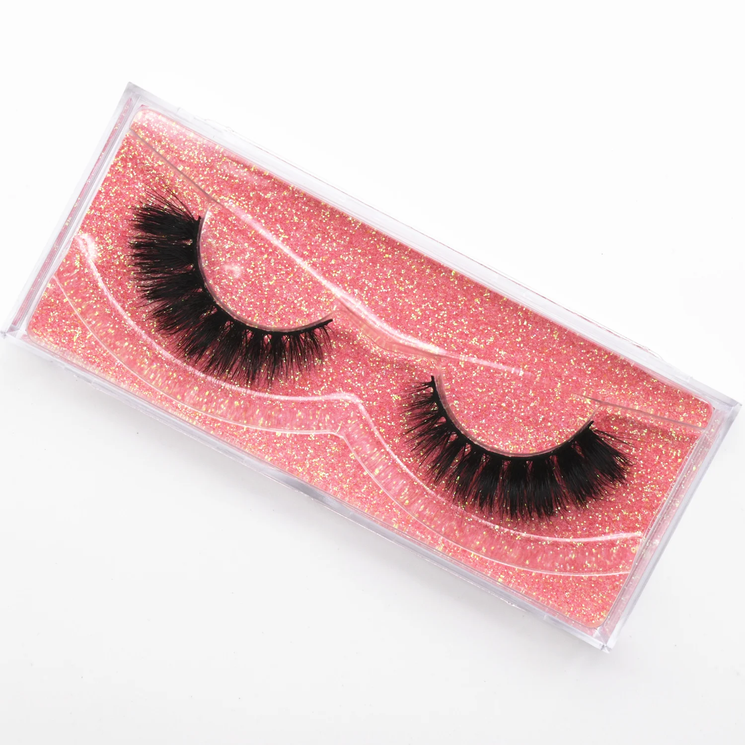 Pestañas de visón acampanadas para ojos de gato, pestañas postizas reutilizables de visón 3D, pestañas de tira completa, extensión de pestañas tenues D101