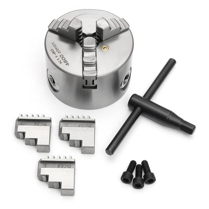 

Three-jaw self-centering chuck K11-80/K11-100 /K11-125 three-jaw manual linkage lathe chuck