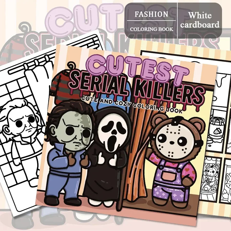 

Раскраска Crime Mystery, сцены суспензирования, взаимодействие своими руками для родителей и детей, расслабление и декомпрессия, повышение творчества