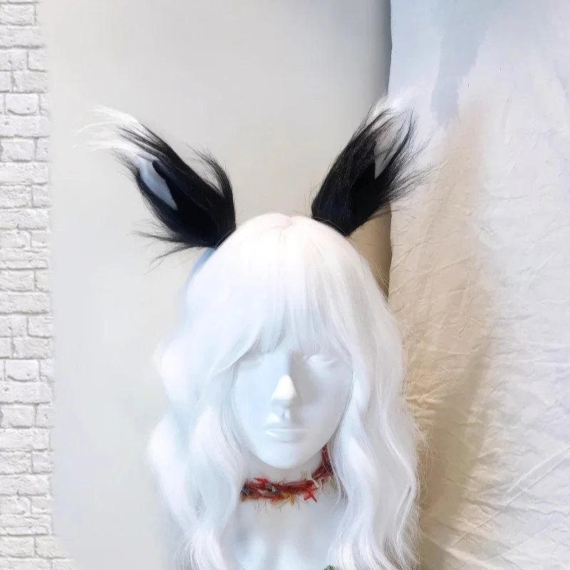 1 Pair Handmade Anime Fur Fox Ear Hair Clip Plush Cat Ear Side Clip Lolita Hair Accessories Animal Night Party Club Cosplay Prop