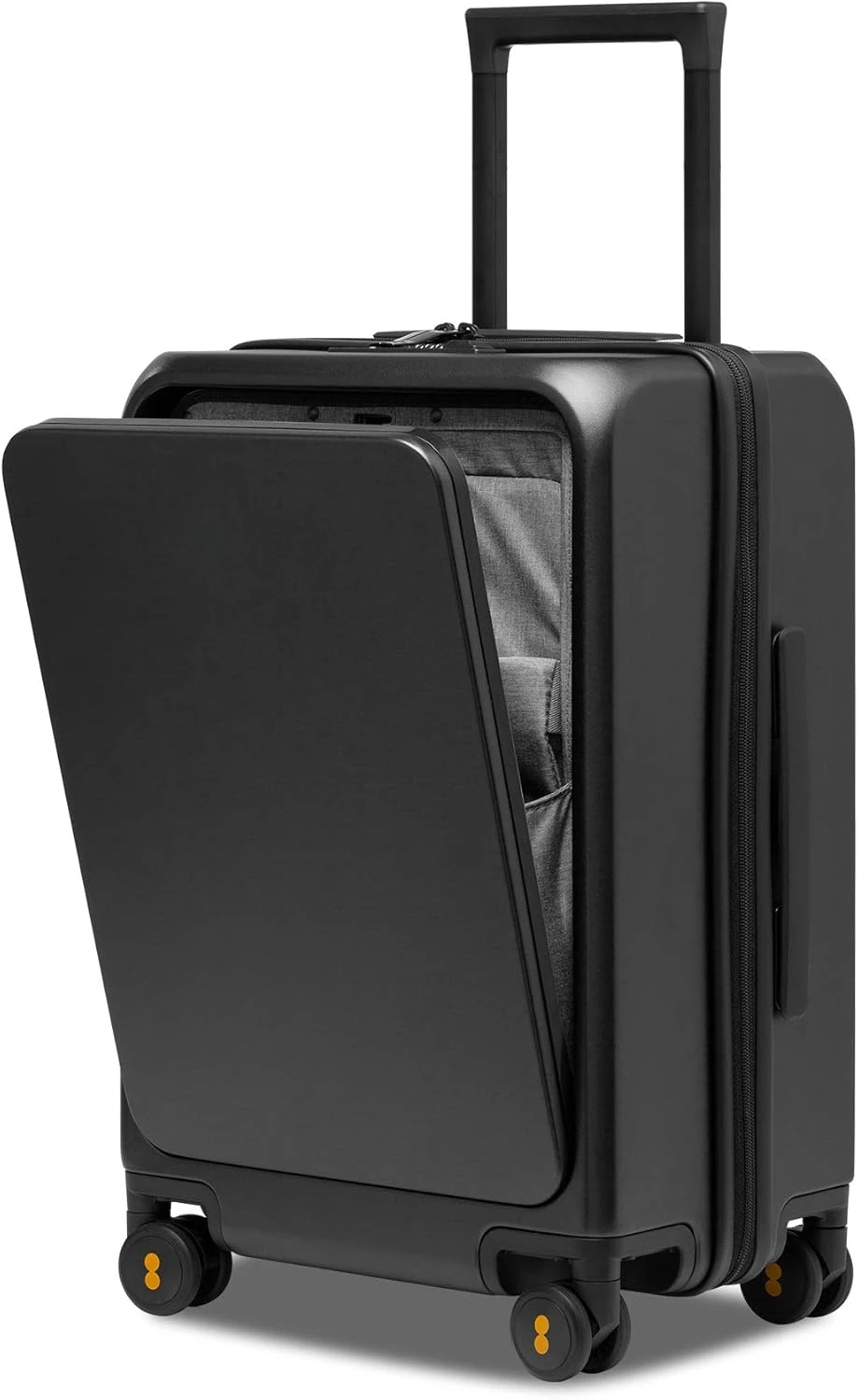 Carry-On Luggage, 20” Lightweight PC Hardside Suitcase with Wheels, Spinner Trolley for Luggage with Front Compartment,