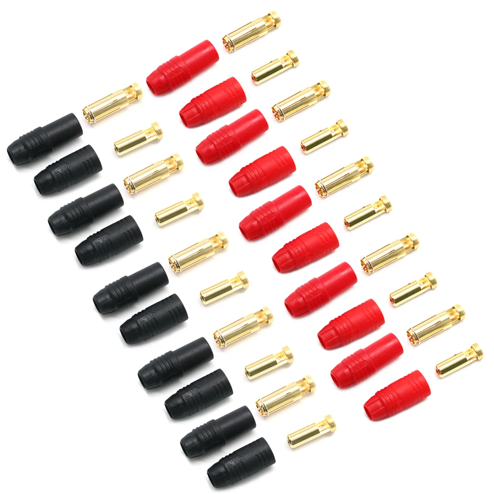 Alta qualidade amass as150 masculino feminino anti faísca conector 7mm banhado a ouro banana plug conjunto para rc bateria esc drone carro barco