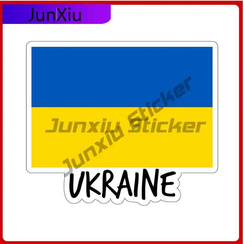 

Ukraine Flag Travel Sticker Anti Scratch Stickers National Flag Label Souvenir Traveler Gift Patriotic Decal Skateboard Laptop