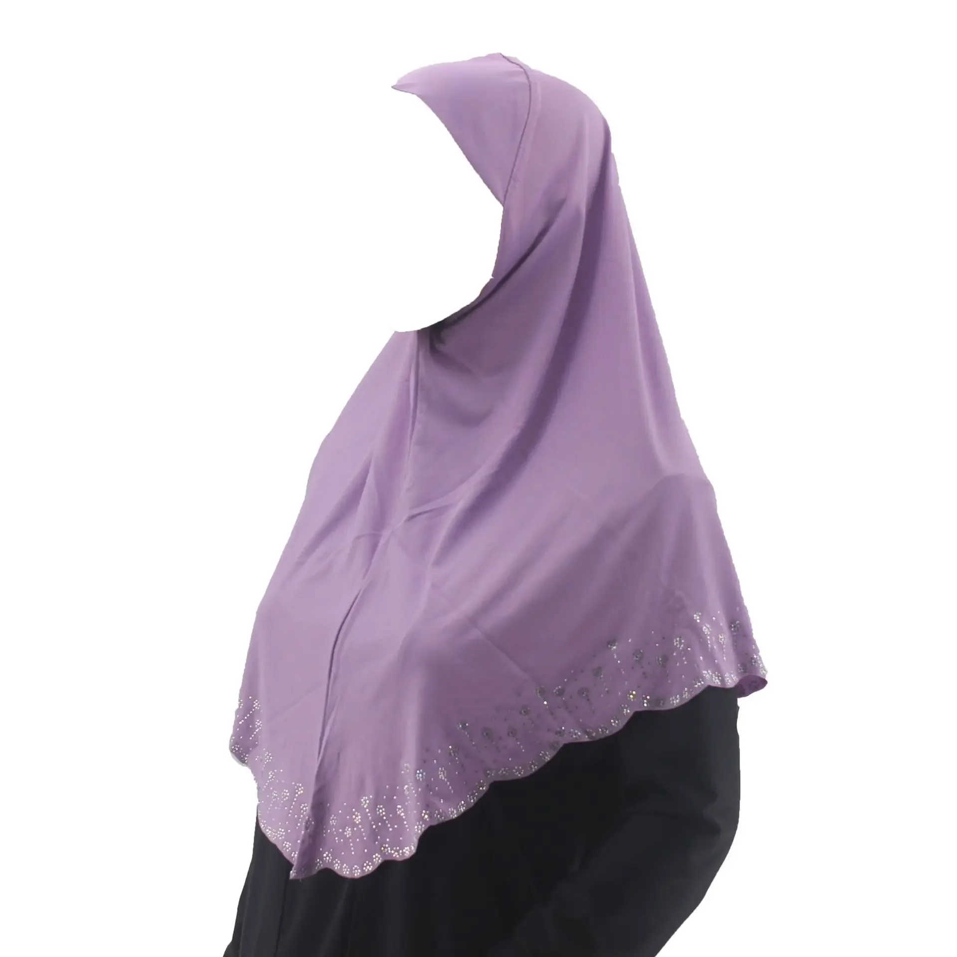 

High Quality Luxury Amira Diamonds Headscrf Instant Scarf Turban Muslim Hijab Women Islam Pull On Head Wrap Khimar Niqab Scarves