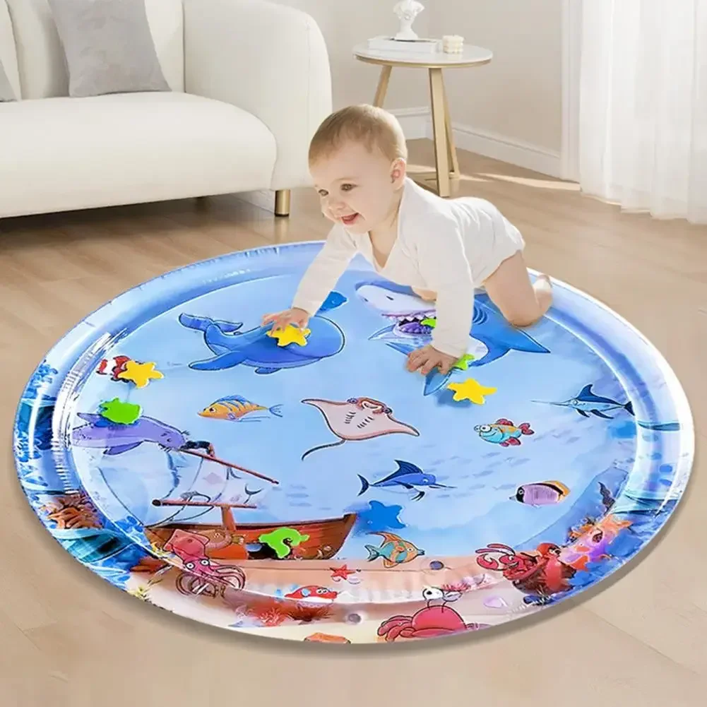 100cm Toddlers Crawling Water Play Mat Funny Time Pad Sensory Toys Baby Kids Water Playing Pad Cushion Educational Toys Gift