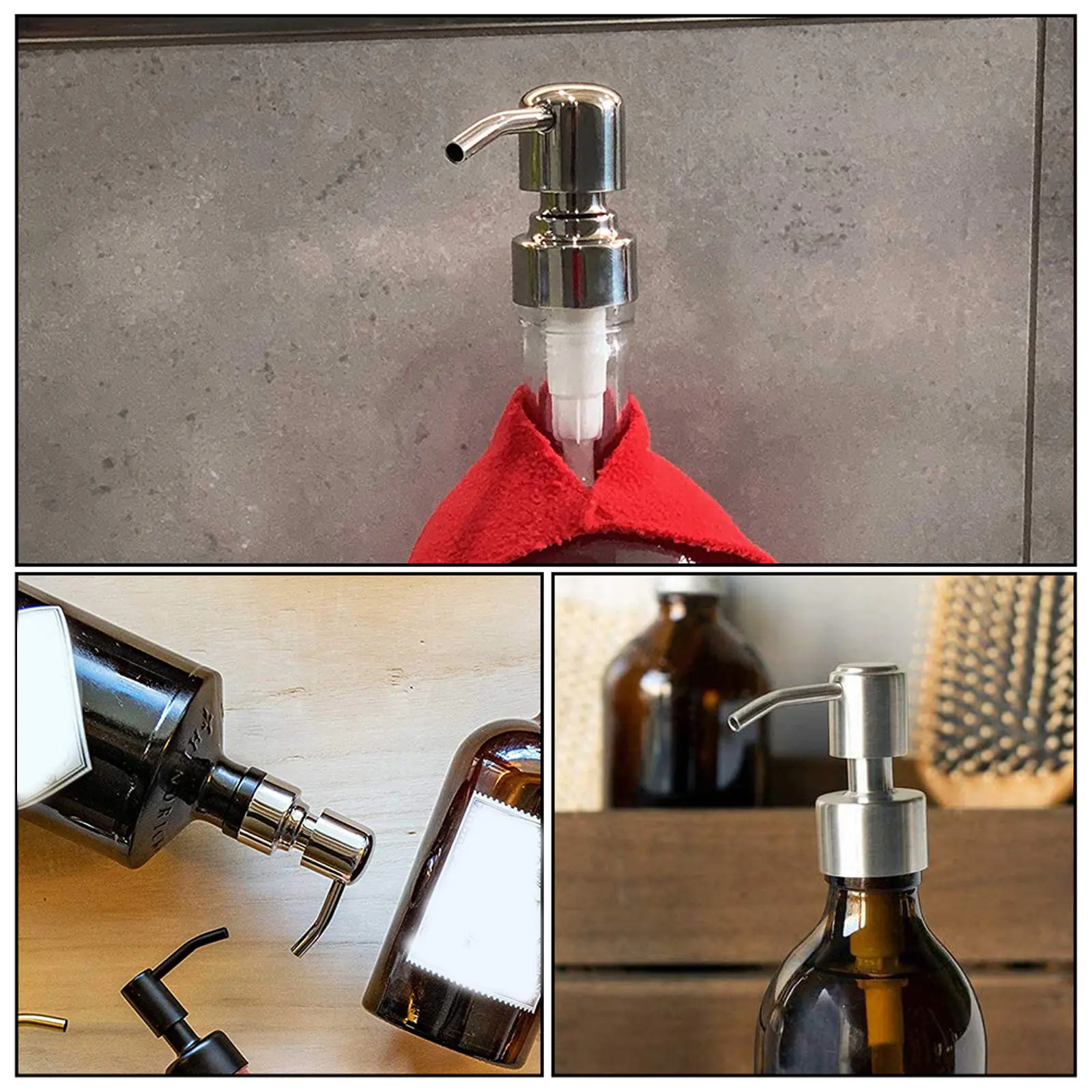 

2 шт. насадки-помпы для дозаторов мыла, премиальные сменные насосы для флаконов с лосьоном, помпы для эмульсий под давлением для жидкого мыла и моющих средств