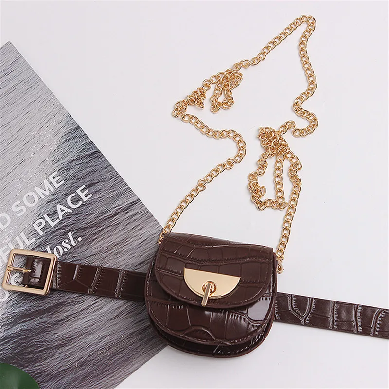 Fashion Simple Mini Belt Bag Luxury Brand Waist Pack Bags Women Fanny Pack Female Purse Small Chain Shoulder Bag