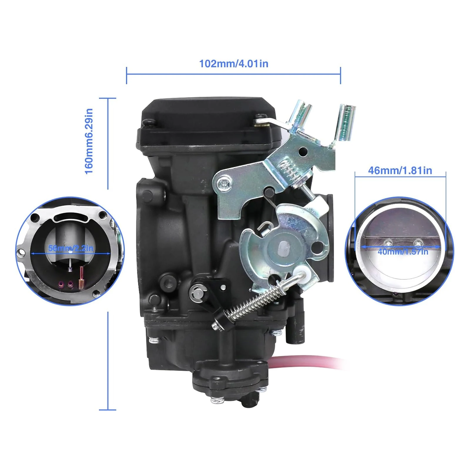 Alconstar Motorcycle Carburetor CV40 40mm set For Keihin Harley-davidson Dana Electra Glide FatBoy