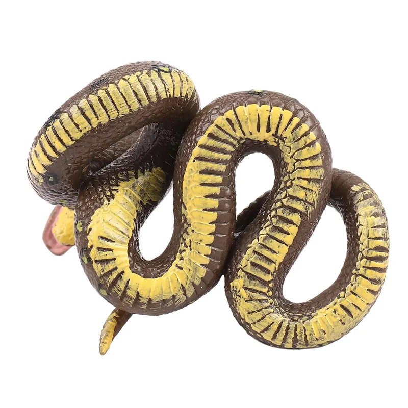 2X Children's Toy Snake Model Simulation Reptile Giant Python Big Python Wild Animal Snake Model