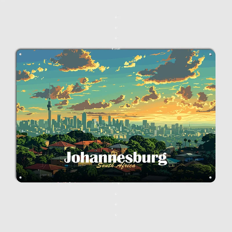 Affiche de voyage avec paysage - Home Decor Johannesburg avis et prix