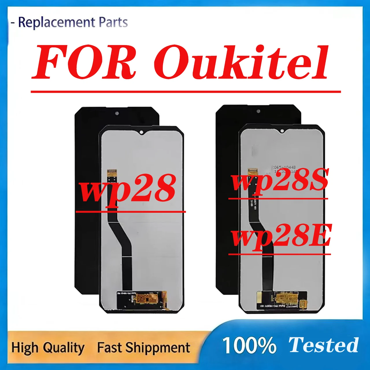 For Oukitel WP28 / WP28S / WP28E LCD 60hz Screen Display Touch Digitizer Assembly Replacement Smartphone