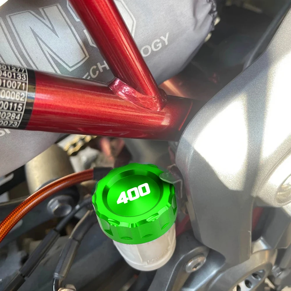 

Motorcycle Accessories Rear Brake Fluid Tank Cap Cover Brake Reservoir FOR Kawasaki Ninja 400 2018 2019 2020 2021 2022 2023 2024