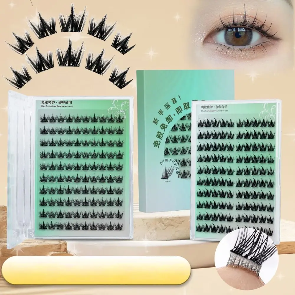 Self Adhesive Self Adhesive Eyelashes Soft Lash Press-on Individual Clusters Glue-free Lashes No Glue Needed DIY Press on Lashes
