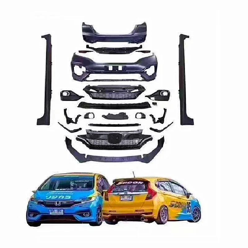 

Honda Fit Zubehör Auto stoниstange karosseries Kit для Honda Fit 2014-2019 обновление RS Honda Jazz Gk5 Fit Body Kit