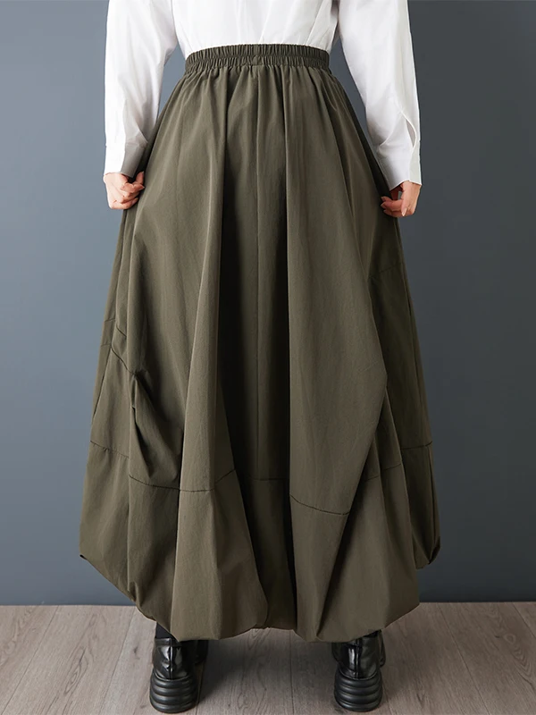 Casual cintura alta workwear saia feminina faion big ket utili saia design assimétrico senhoras premium quali