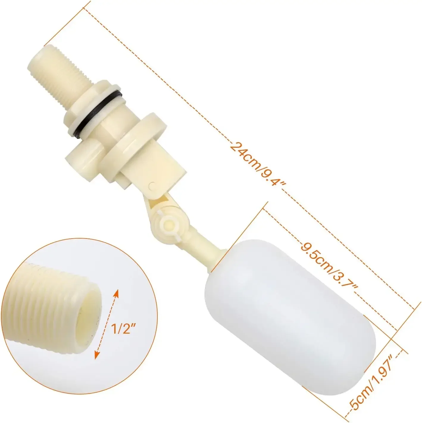 Caravan Motorhome Autofill Mains Water Adapter Replacement Float Valve for Aquaroll Aquaruis Rolly Poly Automobiles Parts