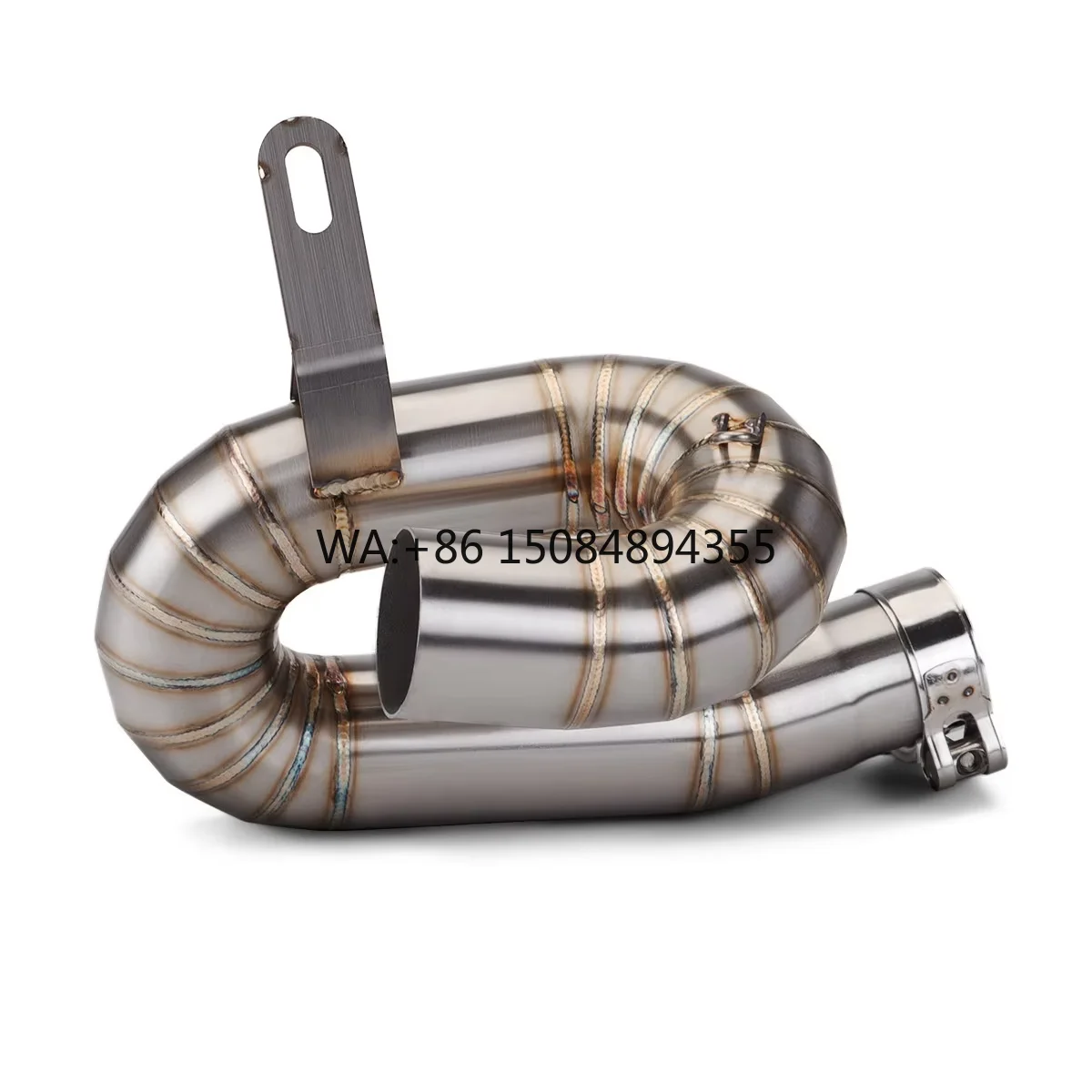 Street Triple 765 Motorcycle Exhaust Modification Stainless Steel Spiral Mid Section Raising New Condition