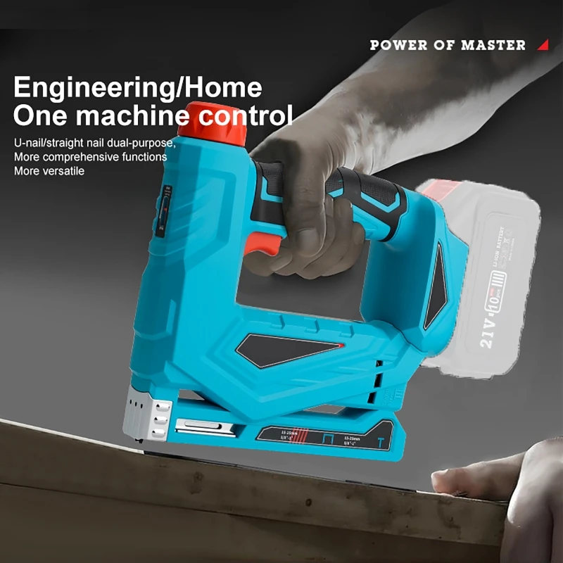 2 in 1 Electric Nailer with 2000 Staples Cordless Stapler Rechargeable Wireless Dual-Purpose Air Nail Gun For Makita 21V Battery view 6