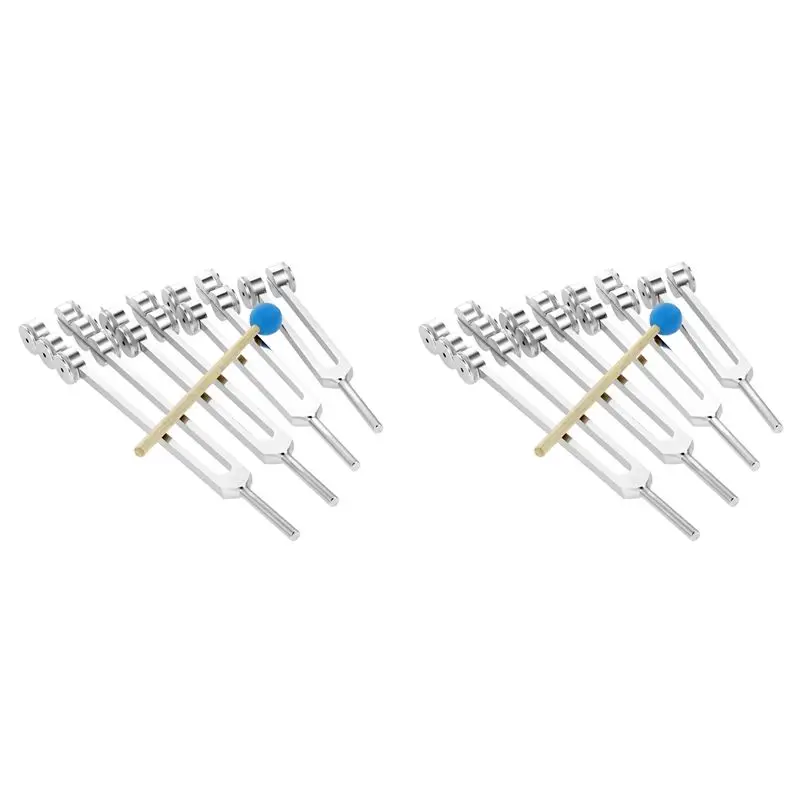 Superior-8Pcs Tuning Forks 32/48/64/128 Hz With Hammer For Nervous System Testing Sound Healing Therapy Health Care