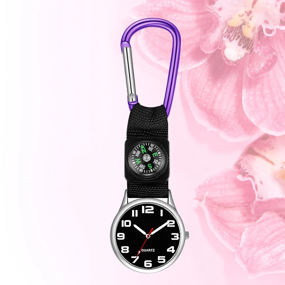 

Purple Nurse Pocket Medical Portable Watch For Doctors Nurses Unisex Hanging Brooch Simple Style Durable Workmanship Clothing
