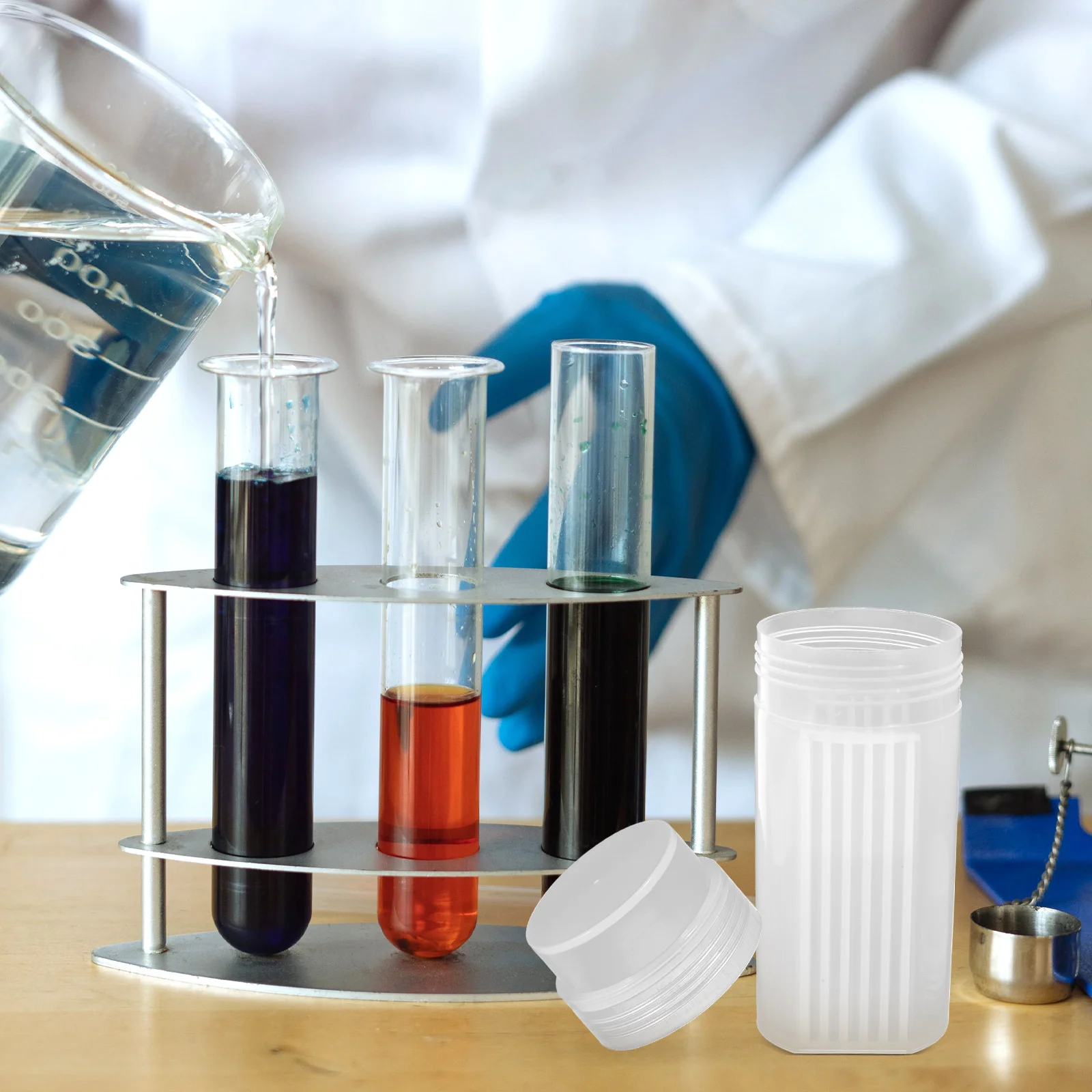 

Slide Holder Microscope Slides Staining Jar Laboratory Jars Accessories Kids Glass