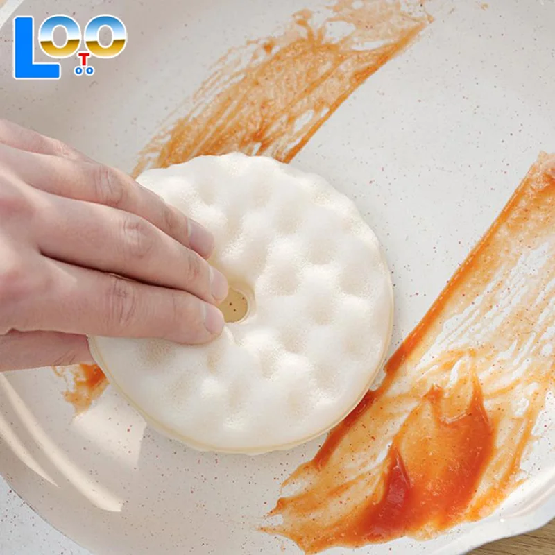 مزدوجة الجانب شفط كأس الإسفنج مسح انفصال لينة المطبخ تنظيف فرشاة أطباق فرشاة للأطباق لوحة عموم وعاء