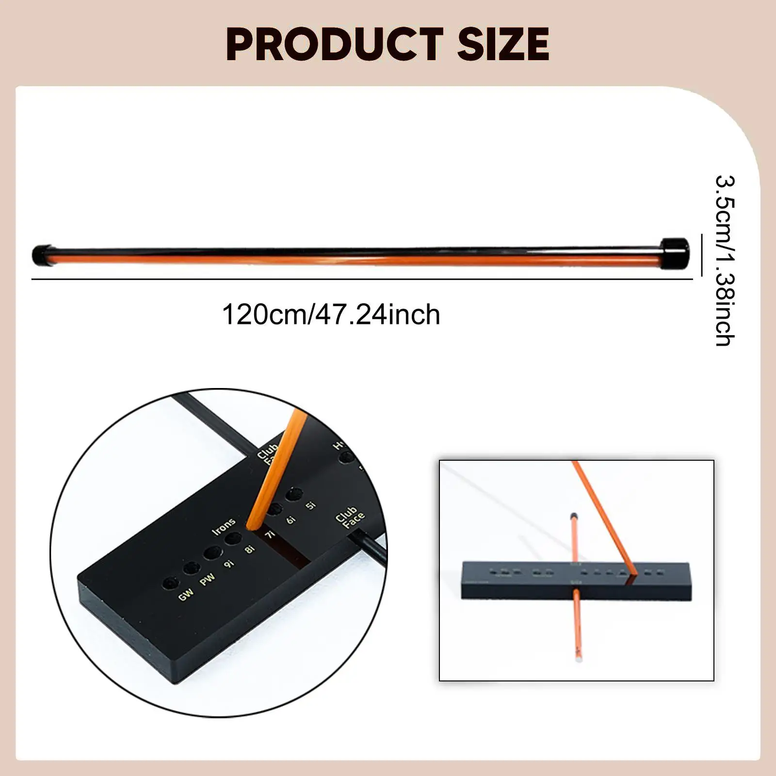 Professional Portable Golf Swing Trainer Position Correction Practice Rod Auxiliary Tool for Golf Course Backyard Improvement