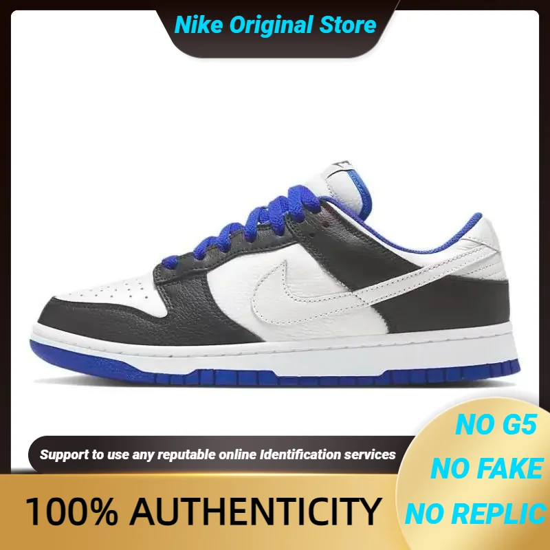 รองเท้าผ้าใบ Nike Dunk Low 'White Black Game Royal' FD9064-110