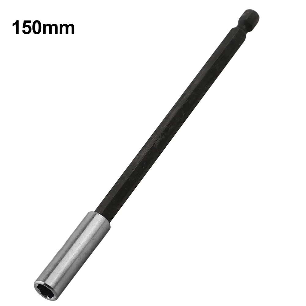 Quick Change 150mm Extension Rod for Screw Bits with 1/4 inch Hex Shank Compatible with Pneumatic Air Batch and Power Drills