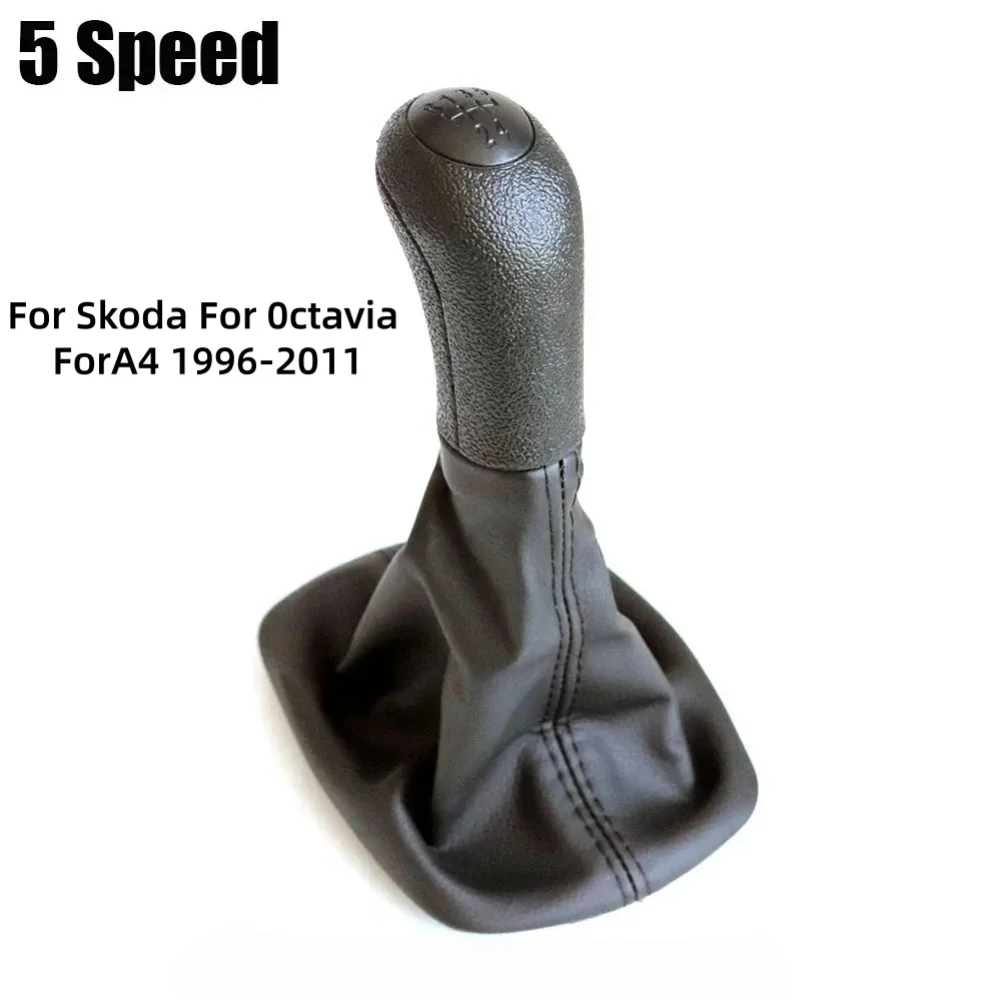 5 Speed Gear Shift Knob Compatible with For Skoda For Octavia For A4 MK1 1996 1998 1999 2000 2001 2011 Manual Transmission